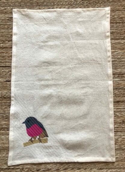 Pink Robin Bird Kitchen Towel - Image 5